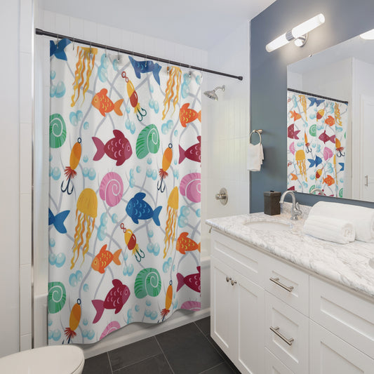 Bubble Sea Shower Curtain