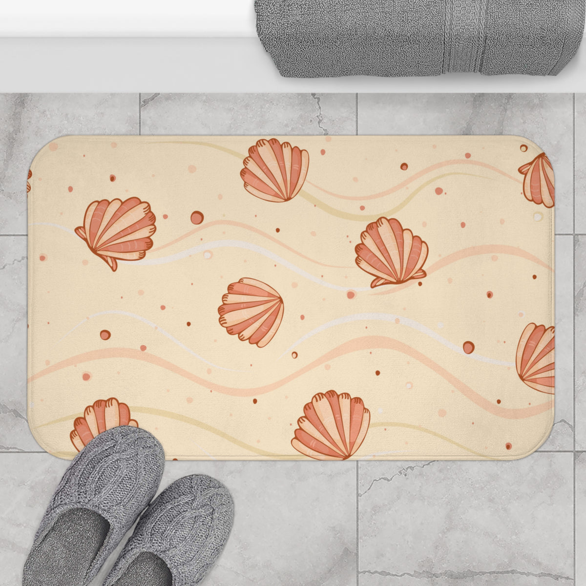 Sand Shell Bath Mat